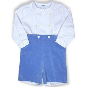 Frankie Toddler Boys Heirloom Bobby Suit Shortalls Romper Outfit 3T / 4T